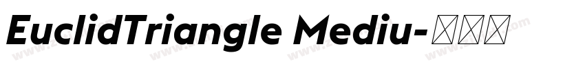 EuclidTriangle Mediu字体转换